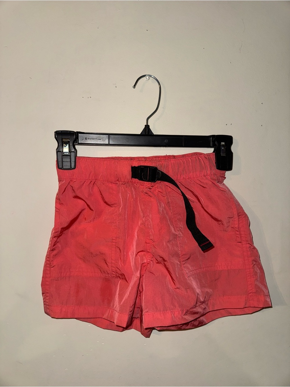 ‼️SALE‼️art class Coral Pink Elastic-Waist Kids Shorts with Black Belt